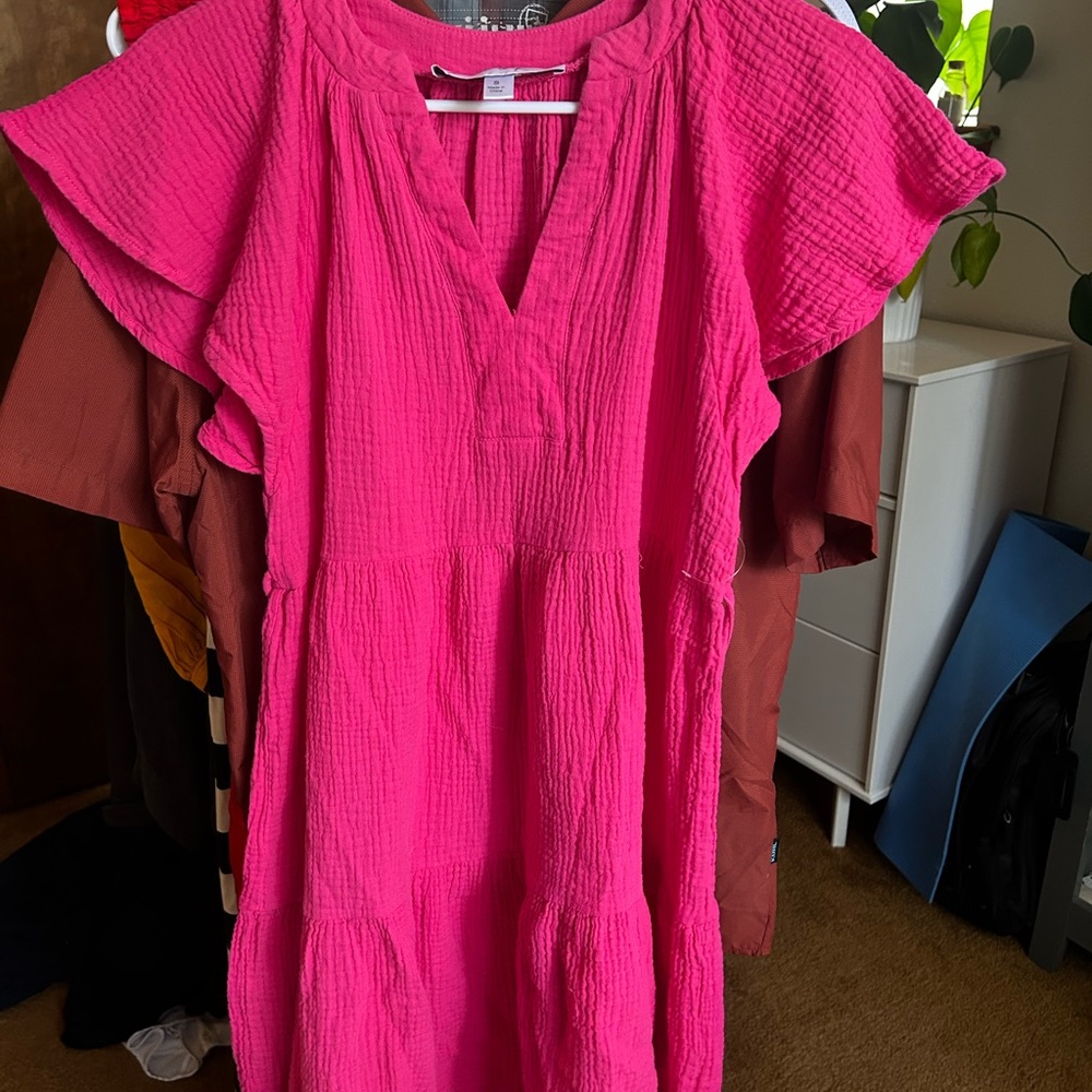 Parker & Rowe Pink Cotton Dress